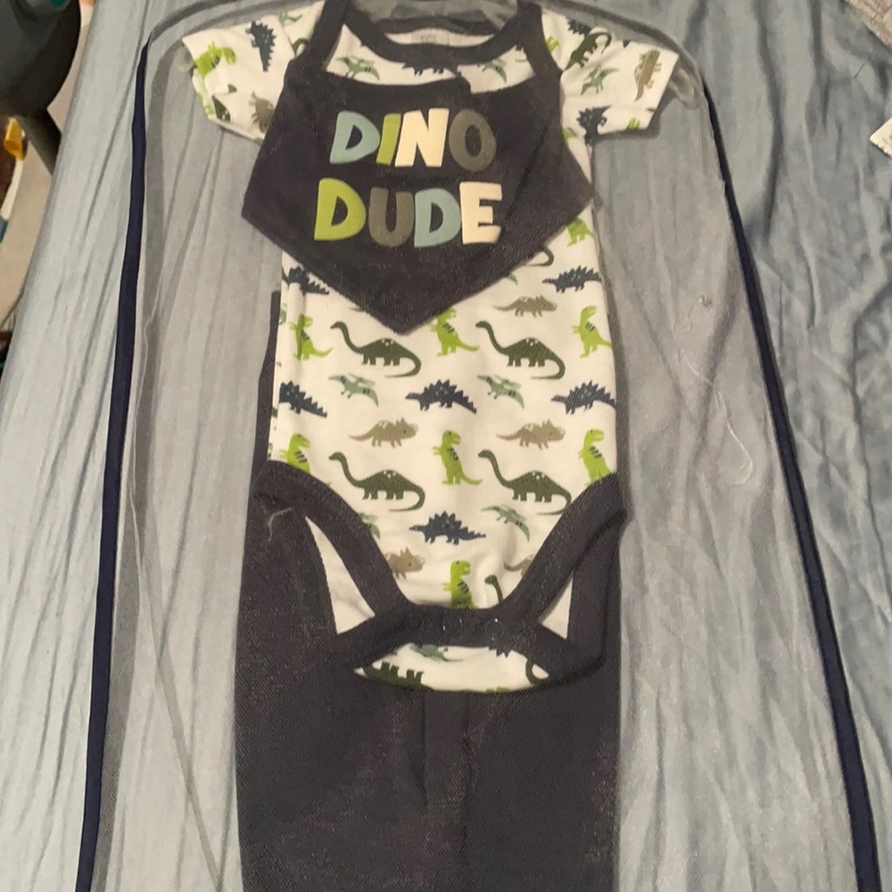 Dino themed matching set